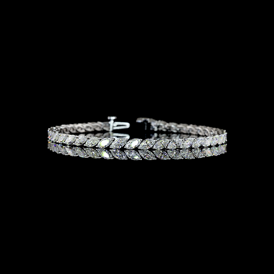 Marquise Diamond Tennis Bracelet