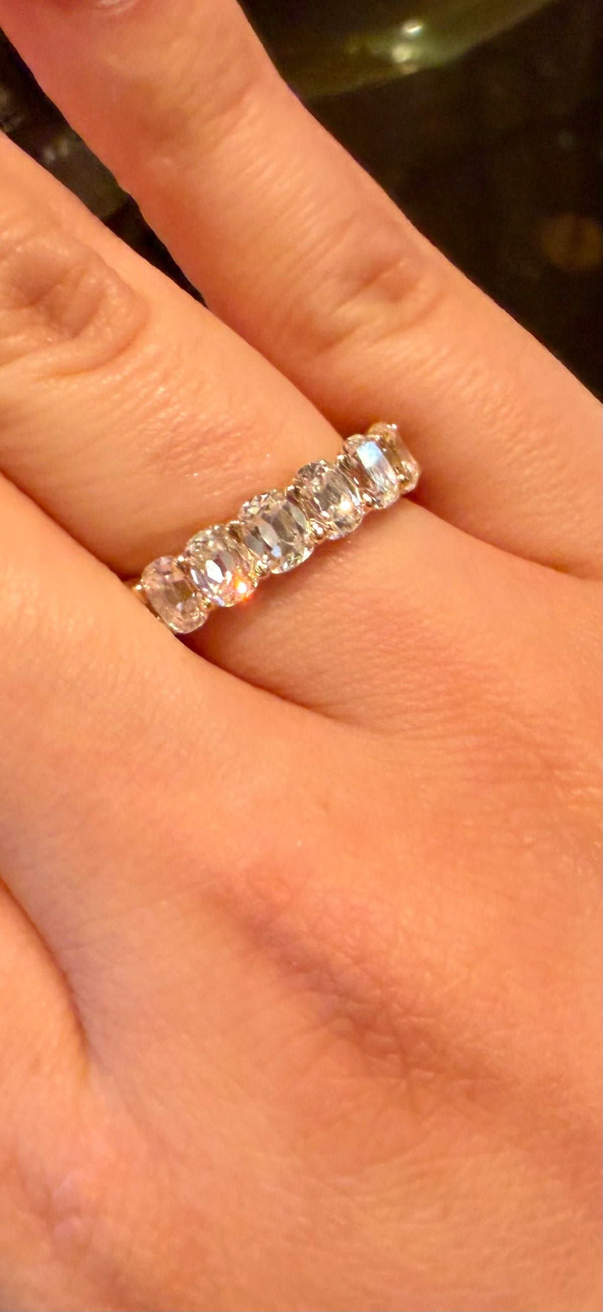 Antique Cushion Cut Diamond Eternity Band - 6.3 tcw