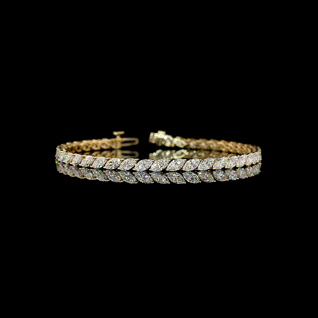 Marquise Diamond Tennis Bracelet