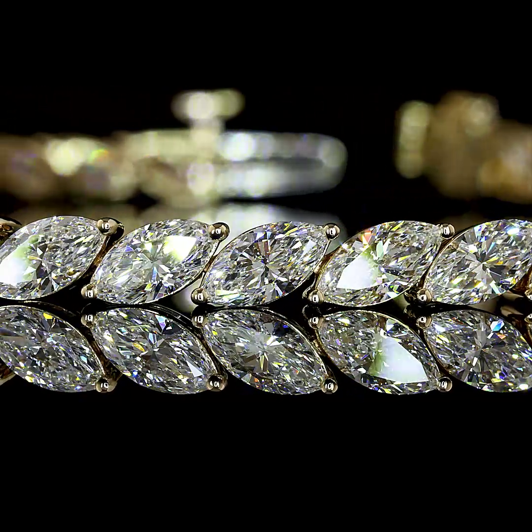 Marquise Diamond Tennis Bracelet