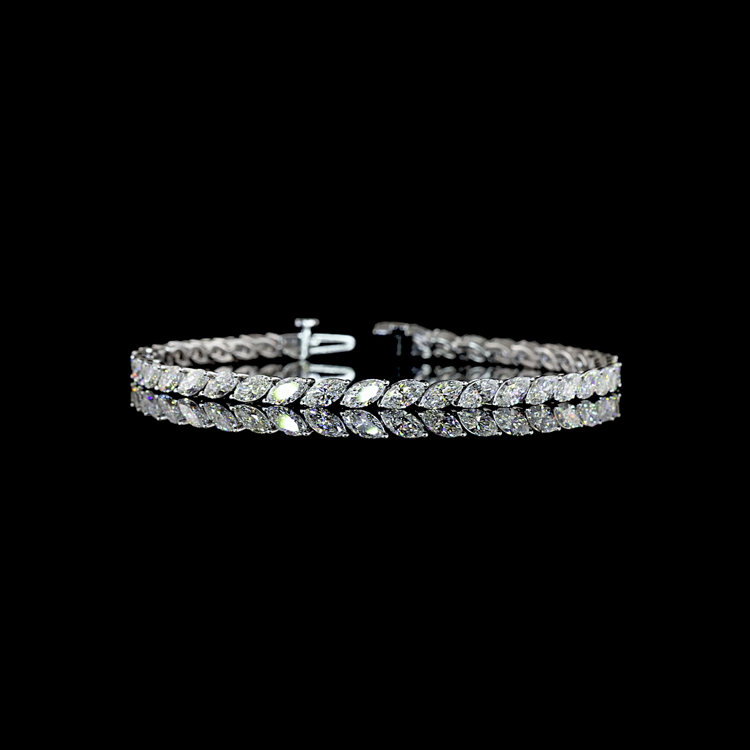 Marquise Diamond Tennis Bracelet