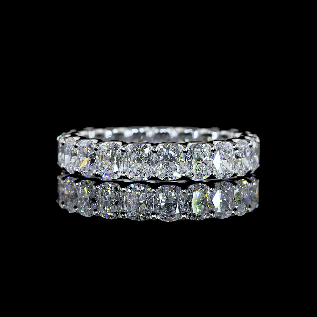 Cushion Brilliant Eternity Band - 3.1 tcw