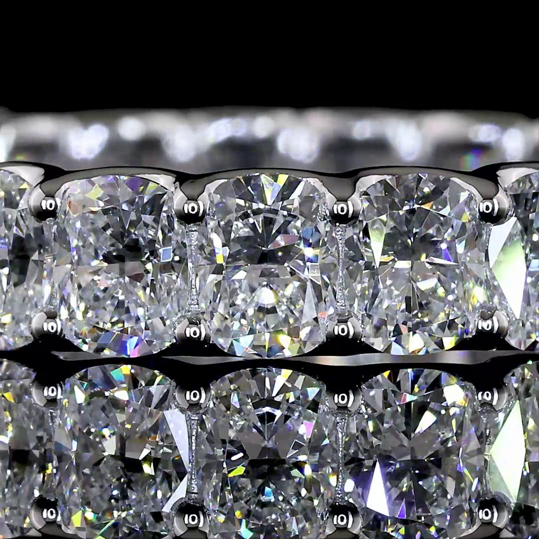 Cushion Brilliant Eternity Band - 3.1 tcw